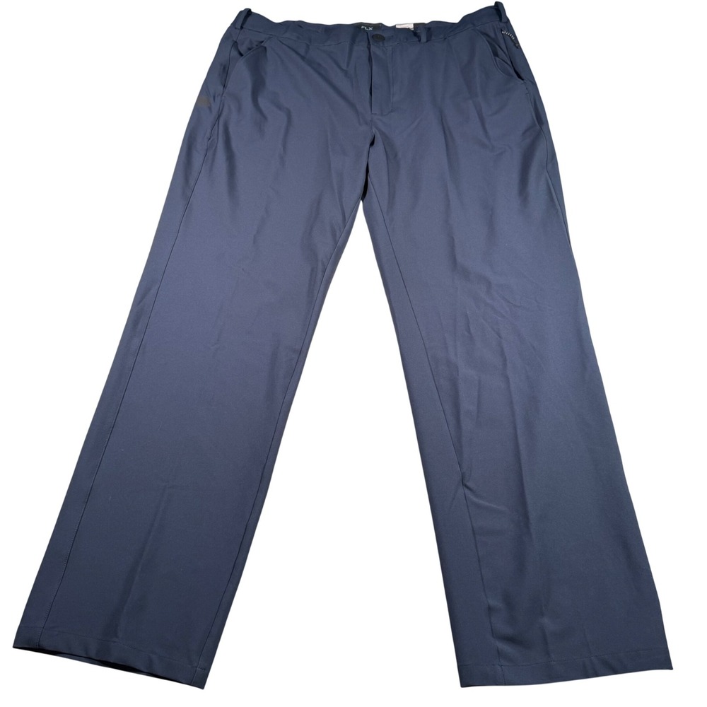 FLX Dynamic Stretch‎ Chino Mens 40 X 32 Navy Water Slim Fit Urban Commuter NEW